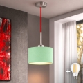 Eglo - LED pakabinamas šviestuvas ant laido TUNJA 1xE27/60W/230V Ø 20 cm žalia/raudona