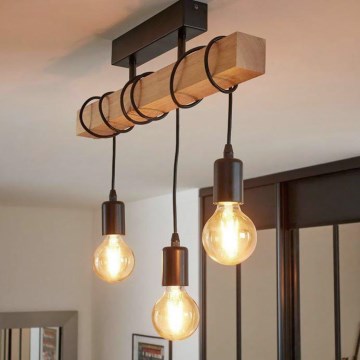 Eglo - LED prie lubų tvirtinamas šviestuvas TOWNSHEND 3xE27/60W/230V