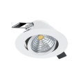 Eglo - LED pritemdomas įleidžiamas lubinis šviestuvas LED/6W/230V