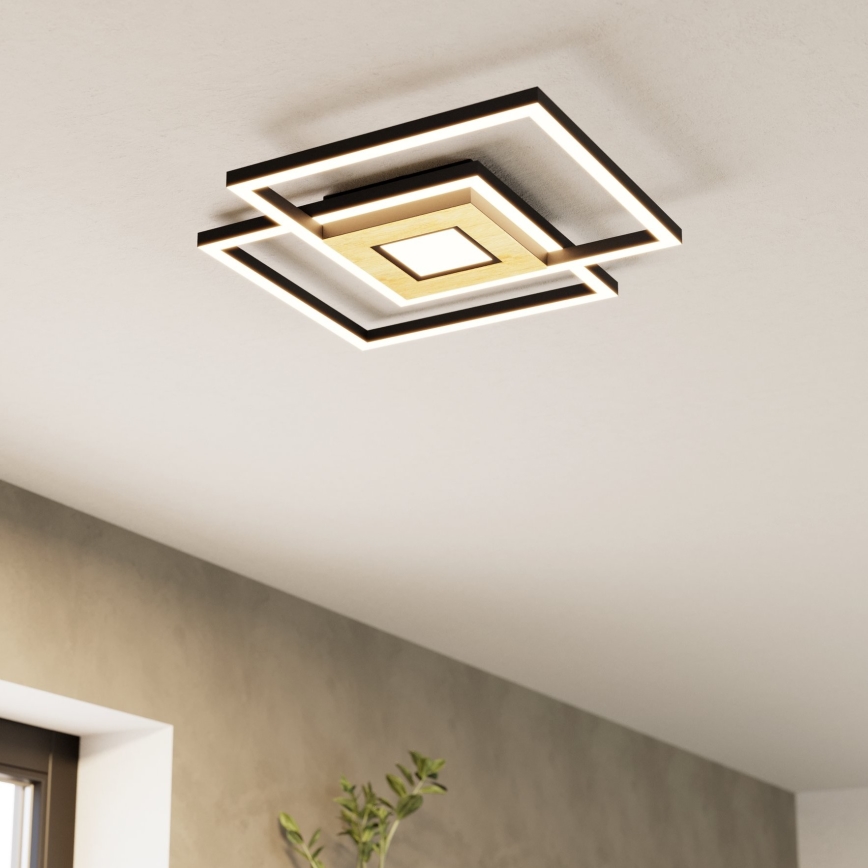 Eglo - LED Pritemdomas lubinis šviestuvas 2xLED/17W/230V +1xLED/4,2W 2700-6500K + nuotolinio valdymo pultas