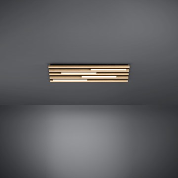 Eglo - LED Pritemdomas lubinis šviestuvas 4xLED/9W/230V 3000K 22x78 cm ruda