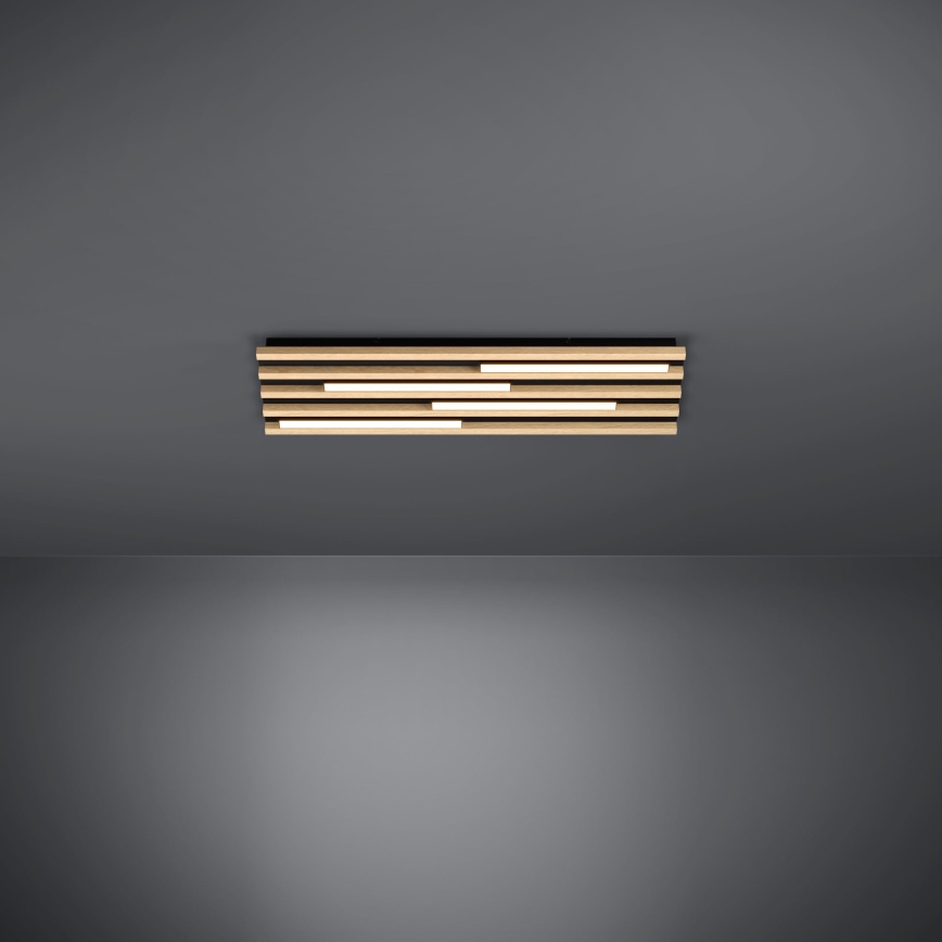 Eglo - LED Pritemdomas lubinis šviestuvas 4xLED/9W/230V 3000K 22x78 cm ruda