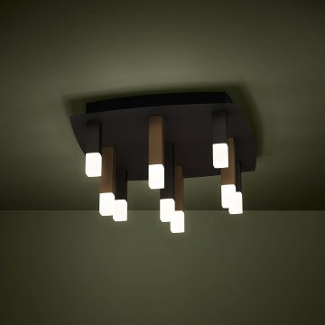 Eglo - LED Pritemdomas lubinis šviestuvas 9xLED/3,1W/230V 3000K antracitas/auksas