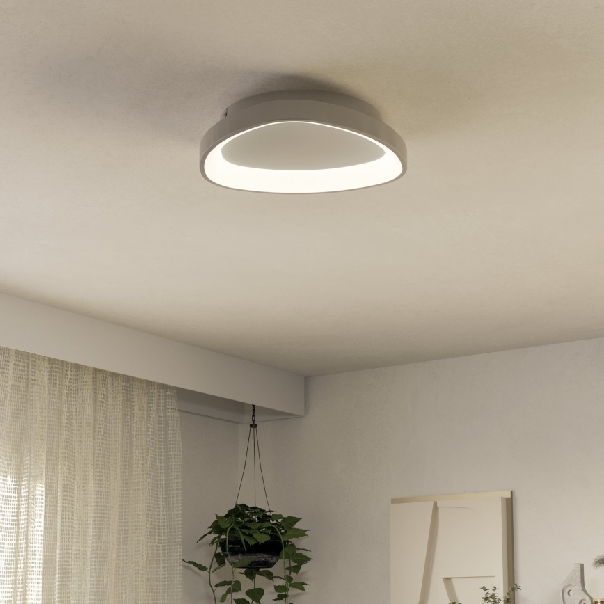 Eglo - LED Pritemdomas lubinis šviestuvas LED/12W/230V 2700-6500K balta + nuotolinio valdymo pultas