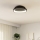 Eglo - LED Pritemdomas lubinis šviestuvas LED/12W/230V 2700-6500K juoda + nuotolinio valdymo pultas