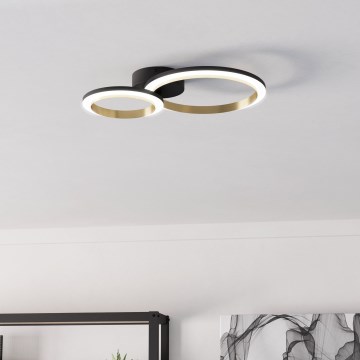 Eglo - LED Pritemdomas lubinis šviestuvas LED/12W/230V 4000K juoda/auksas