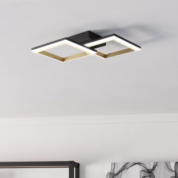 Eglo - LED Pritemdomas lubinis šviestuvas LED/18,4W/230V 4000K juoda/auksas