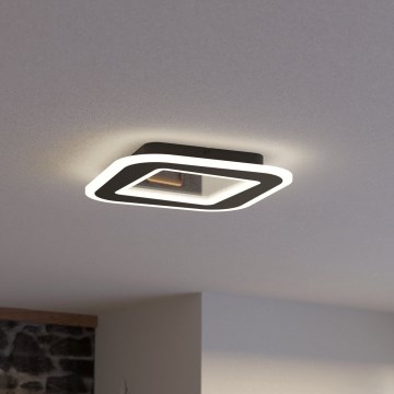 Eglo - LED Pritemdomas lubinis šviestuvas LED/20W/230V 2700-6500K juoda + nuotolinio valdymo pultas