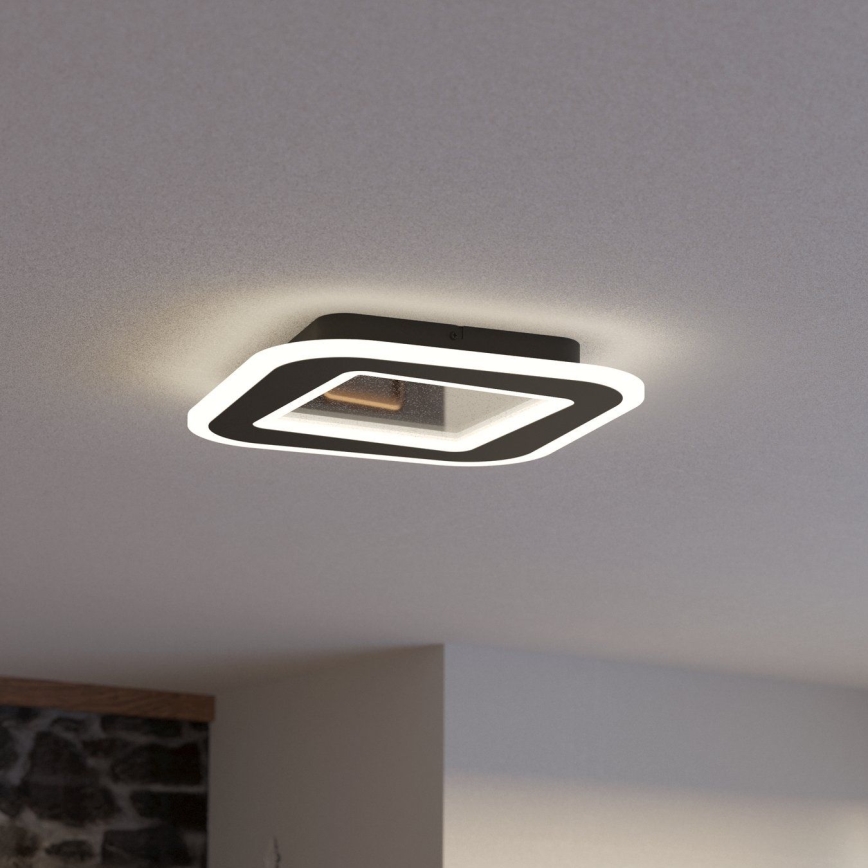 Eglo - LED Pritemdomas lubinis šviestuvas LED/20W/230V 2700-6500K juoda + nuotolinio valdymo pultas