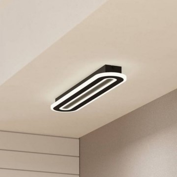 Eglo - LED Pritemdomas lubinis šviestuvas LED/20W/230V 2700-6500K juoda + nuotolinio valdymo pultas