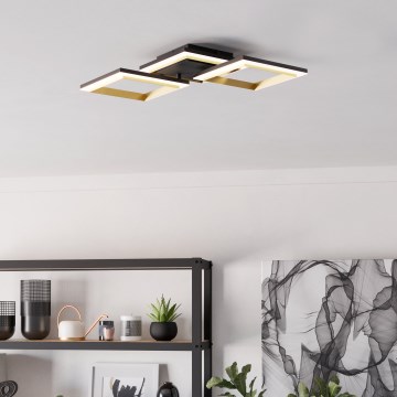 Eglo - LED Pritemdomas lubinis šviestuvas LED/20W/230V 4000K juoda/auksas