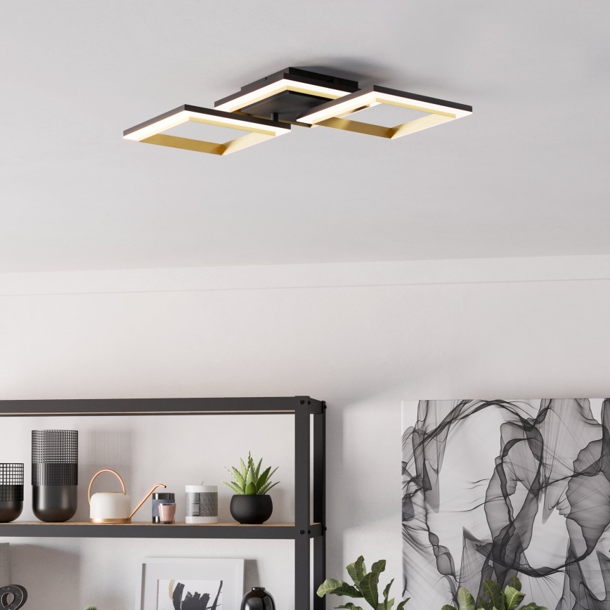 Eglo - LED Pritemdomas lubinis šviestuvas LED/20W/230V 4000K juoda/auksas