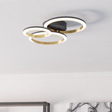 Eglo - LED Pritemdomas lubinis šviestuvas LED/20W/230V 4000K juoda/auksas
