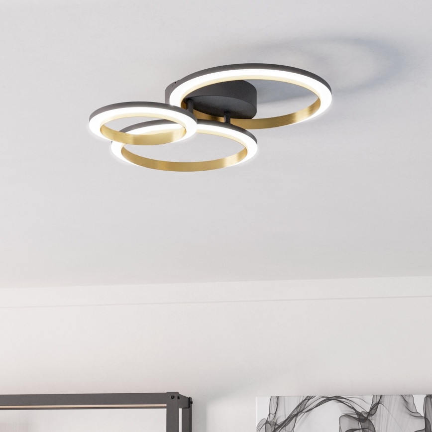 Eglo - LED Pritemdomas lubinis šviestuvas LED/20W/230V 4000K juoda/auksas