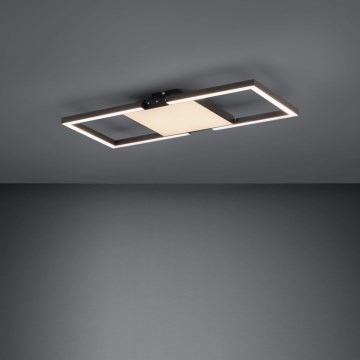 Eglo - LED Pritemdomas lubinis šviestuvas LED/26,2W/230V 2700-6500K juoda + nuotolinio valdymo pultas