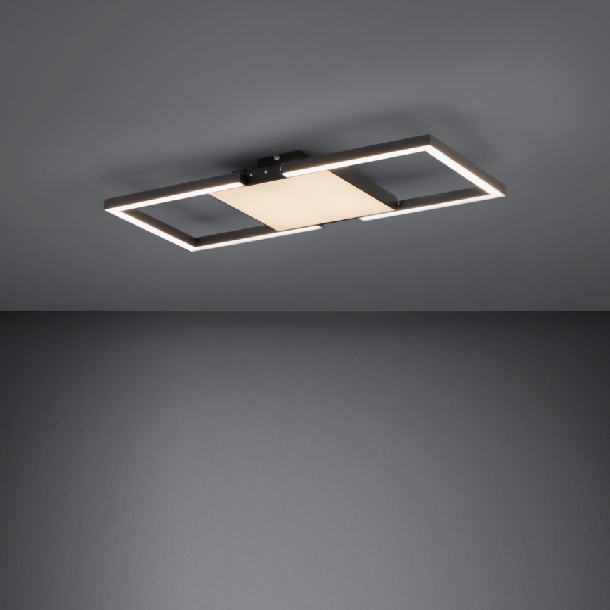 Eglo - LED Pritemdomas lubinis šviestuvas LED/26,2W/230V 2700-6500K juoda + nuotolinio valdymo pultas