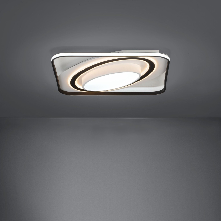 Eglo - LED Pritemdomas lubinis šviestuvas LED/28W/230V+LED/13W+ LED/2,8W 3000-6500K juoda + nuotolinio valdymo pultas