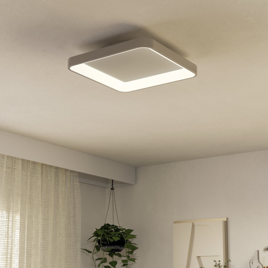 Eglo - LED Pritemdomas lubinis šviestuvas LORETELLO LED/12W/230V balta + nuotolinio valdymo pultas
