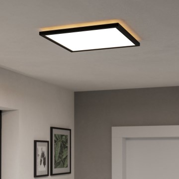 Eglo - LED pritemdomas lubinis vonios šviestuvas LED/17,6W/230V 2700-6500K 39x39 cm IP44 juoda + nuotolinio valdymo pultas