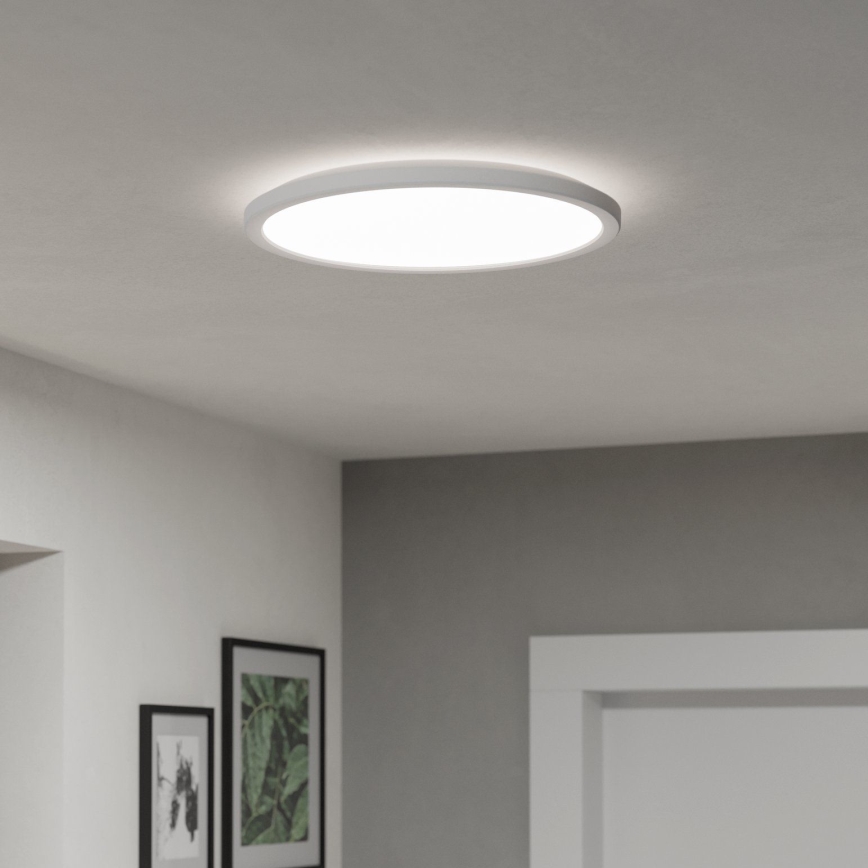 Eglo - LED pritemdomas lubinis vonios šviestuvas LED/18,5W/230V 2700-6500K diametras 38,9 cm IP44 balta + nuotolinio valdymo pultas