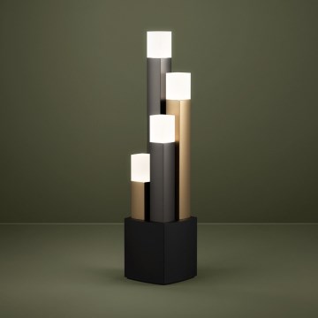 Eglo - LED pritemdomas stalinis šviestuvas 4xLED/3,7W/230V 3000K antracitas/auksas