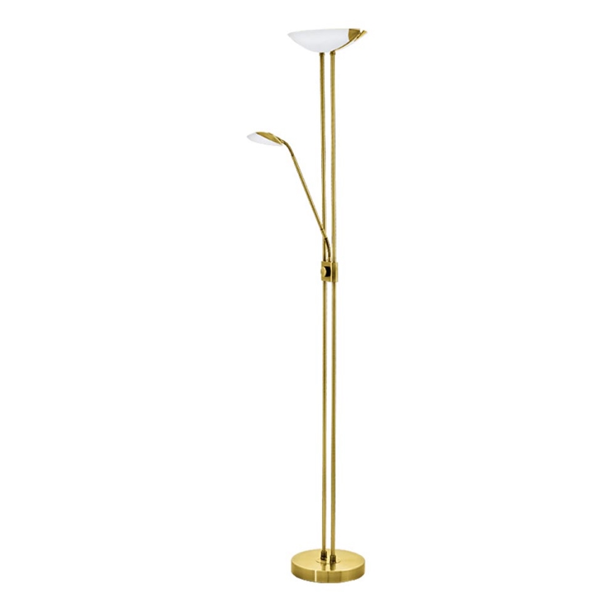 Eglo - LED pritemdomas toršeras LED/20W + LED/2,5W žalvaris