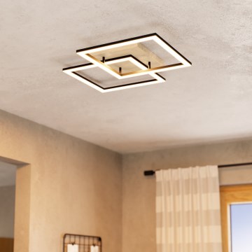 Eglo - LED Pritemdomas tvirtinamas sietynas 4xLED/32W/230V 2700-6500K ruda/juoda