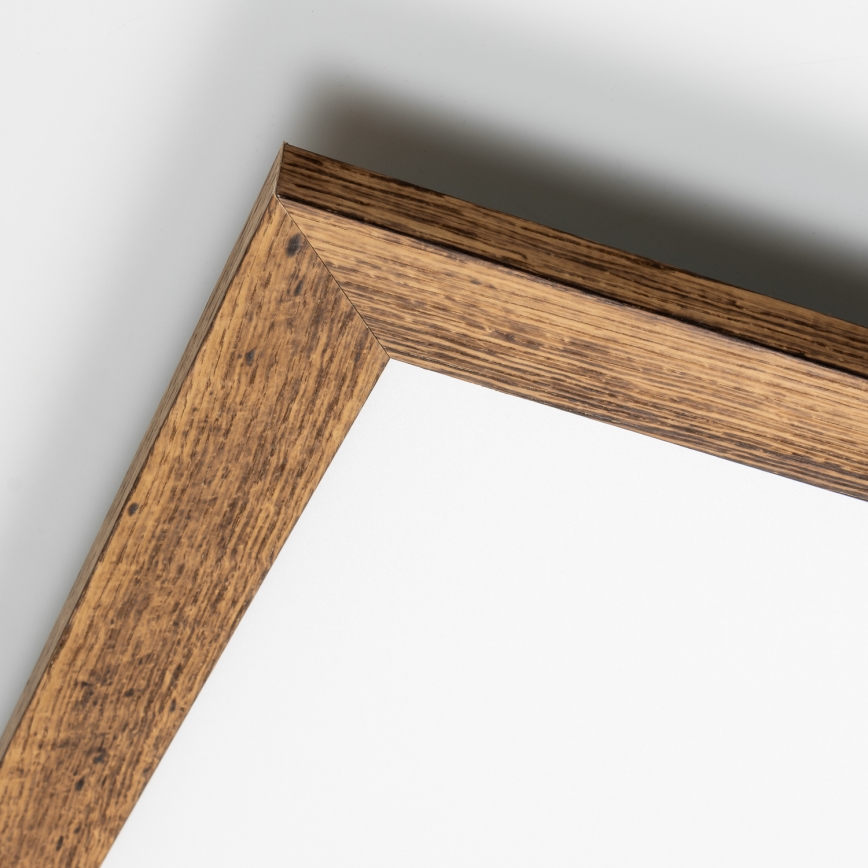 Eglo - LED Reguliuojama ant pagrindo montuojama panelė SALOBRENA 2 WOOD LED/25W/230V 4000K 49,5x49,5 cm ruda