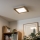 Eglo - LED Reguliuojama ant pagrindo montuojama panelė SALOBRENA 2 WOOD LED/16W/230V 4000K 34x34 cm ruda
