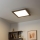 Eglo - LED Reguliuojama ant pagrindo montuojama panelė SALOBRENA 2 WOOD LED/25W/230V 4000K 49,5x49,5 cm tamsiai ruda