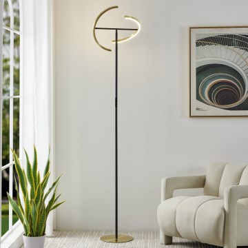 Eglo - LED Reguliuojama grindinė lempa 2xLED/8,8W/230V auksinė/juoda