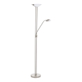 Eglo - LED reguliuojama stovinti lempa LED/20W + LED/2,5W matinio chromo