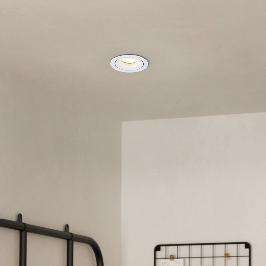 Eglo - LED Reguliuojamas įmontuojamas šviestuvas/4,9W/230V balta