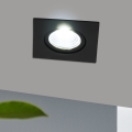Eglo - LED Reguliuojamas įmontuojamas šviestuvas/6W/230V juoda
