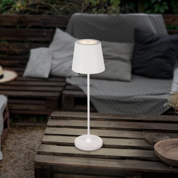 Eglo - LED reguliuojamas lauko įkraunamas stalinis šviestuvas LED/3,8W/5V 2400/3000/4000K 2000 mAh IP44 baltas