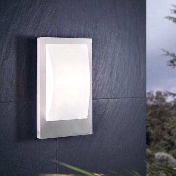 Eglo - LED Reguliuojamas lauko sieninis šviestuvas 1xE27/9W/230V IP44 matinis chromas