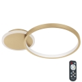 Eglo - LED Reguliuojamas lubinis šviestuvas  LED/15W/230V aukso + valdymo pultas