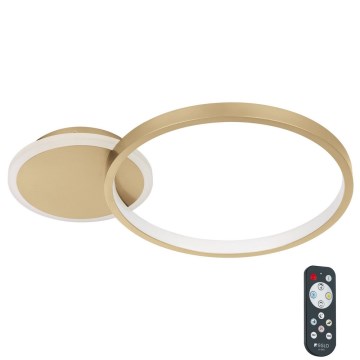 Eglo - LED Reguliuojamas lubinis šviestuvas  LED/15W/230V aukso + valdymo pultas