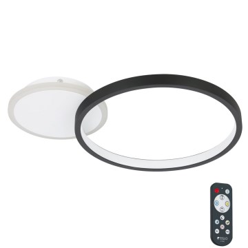 Eglo - LED Reguliuojamas lubinis šviestuvas LED/15W/230V juodas + valdymo pultas