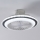 Eglo - LED Reguliuojamas lubinis ventiliatorius LED/25,5W/230V balta/pilka 2700-6500K + nuotolinio valdymo pultas