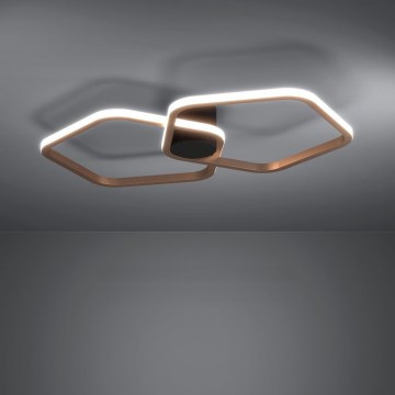 Eglo - LED Reguliuojamas lubų šviestuvas LED/20W/230V 2200-6500K žalvaris + nuotolinis valdymas