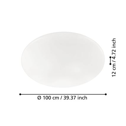 Eglo - LED reguliuojamas lubinis šviestuvas LED/80W/230V + nuotolinis valdymas