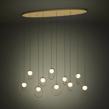 Eglo - LED Reguliuojamas pakabinamas sietynas 10xLED/3W/230V 3000K auksas