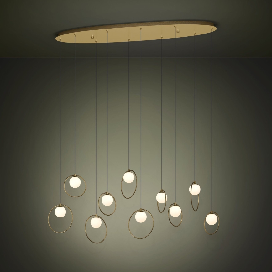 Eglo - LED Reguliuojamas pakabinamas sietynas 10xLED/3W/230V 3000K auksas