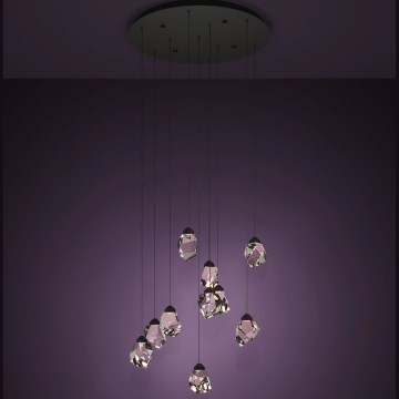 Eglo - LED Reguliuojamas pakabinamas sietynas 10xLED/3W/230V 3000K juoda/permatoma