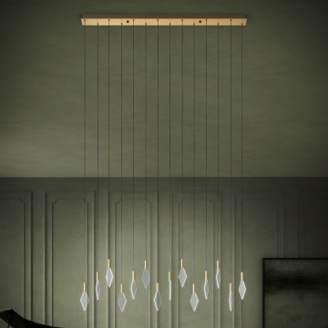 Eglo - LED Reguliuojamas pakabinamas sietynas 14xLED/3,3W/230V 3000K auksas