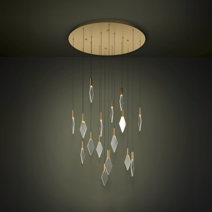 Eglo - LED Reguliuojamas pakabinamas sietynas 16xLED/3,3W/230V 3000K diametras 78 cm auksas