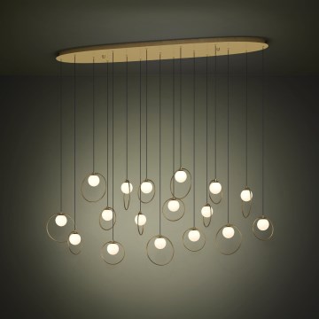 Eglo - LED Reguliuojamas pakabinamas sietynas 17xLED/3W/230V 3000K auksas