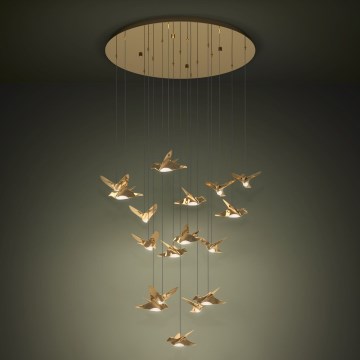 Eglo - LED Reguliuojamas pakabinamas sietynas 17xLED/3W/230V 3000K auksas