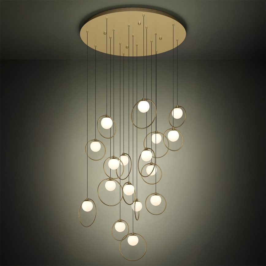 Eglo - LED Reguliuojamas pakabinamas sietynas 17xLED/3W/230V 3000K diametras 78 cm auksas